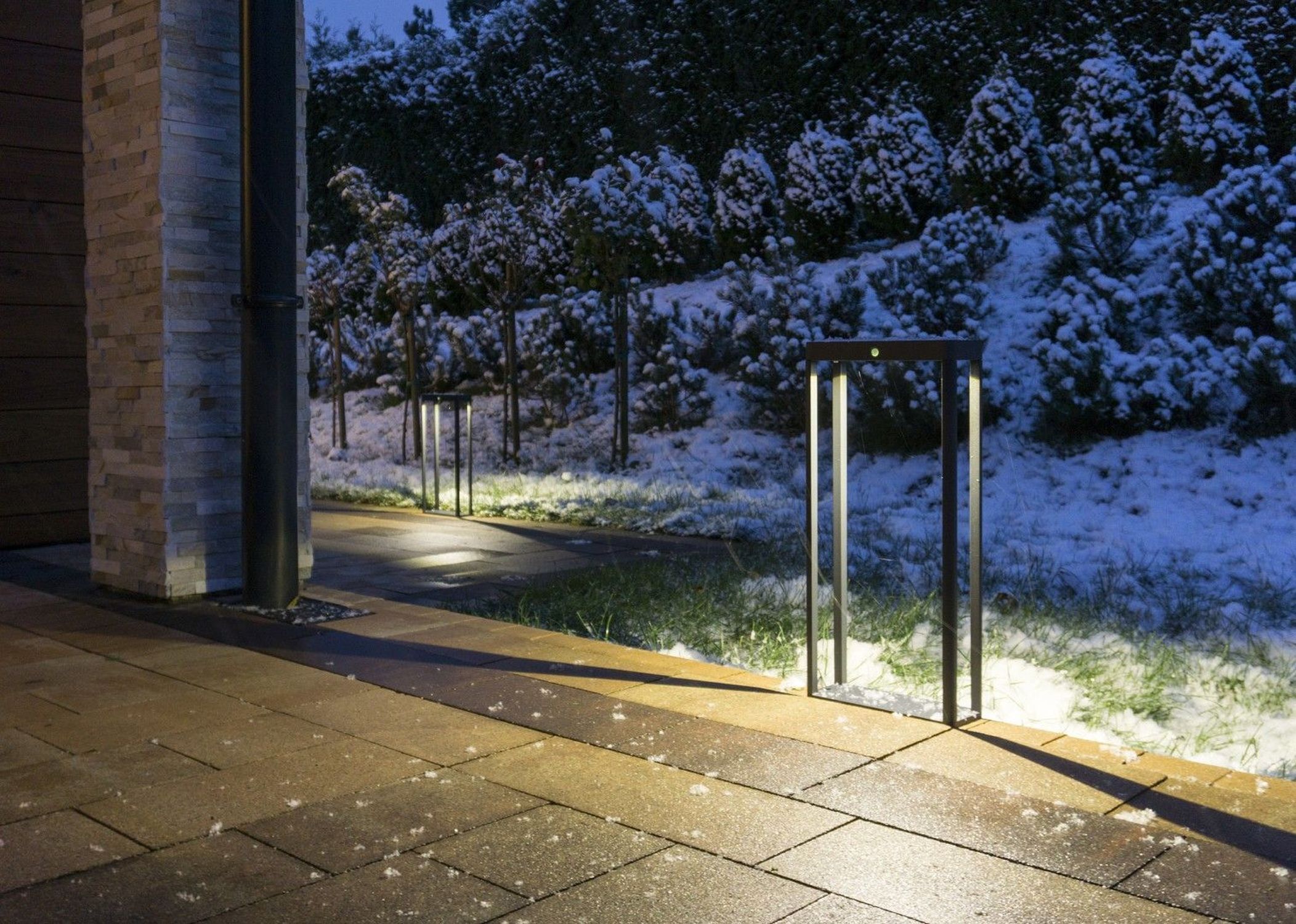 Energieeffiziente LED Solarleuchte IP65 2 W Dunkelgrau Pfad, Gehweg, Bushaltestelle, Draußen