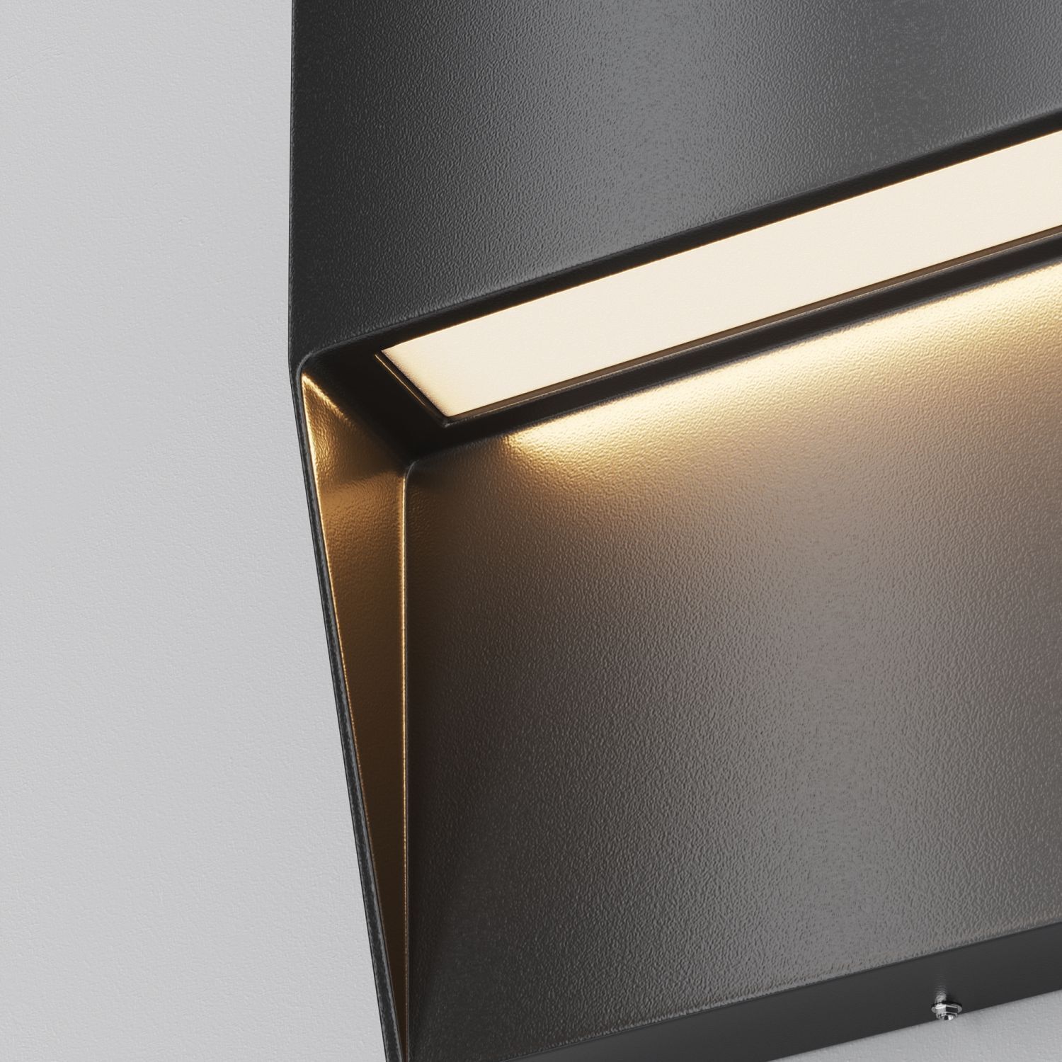 Außenlampe Wand LED Aluminium IP54 Schwarz quadratisch Beleuchtung, Deckenleuchte