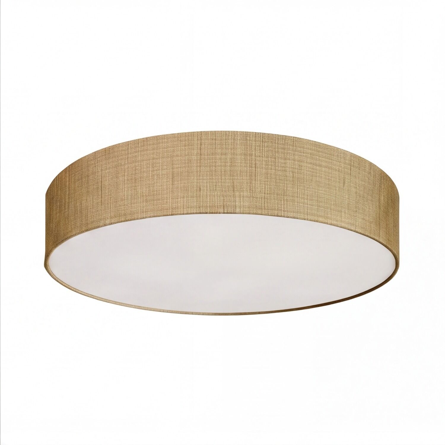 deckenleuchte-deckenlampe-selina-4-flammig-gold-modern-241-1 deckenleuchte, runder lampenschirm, textil, beige, dekorlampe