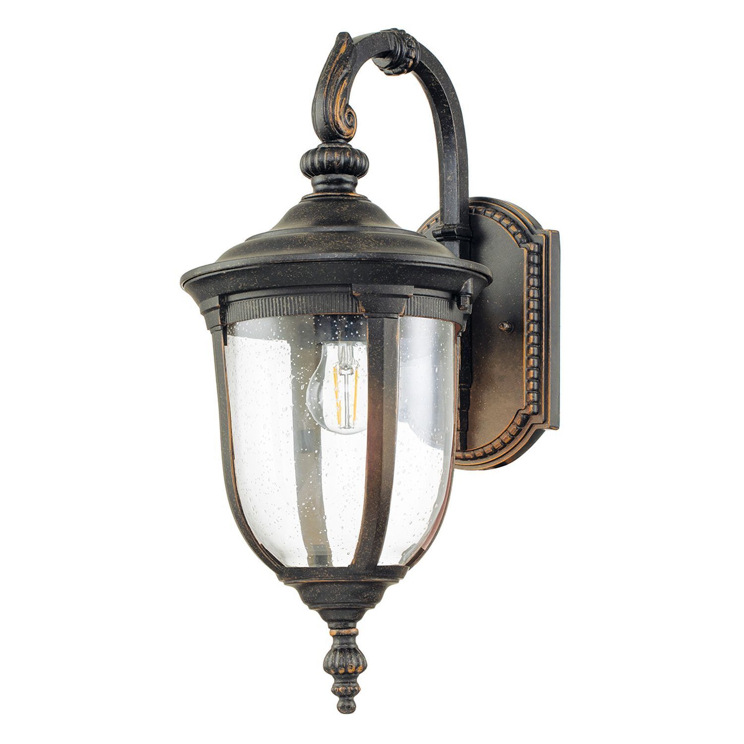 Wandlampe außen IP44 54,3 cm hoch in Bronze Rustikal