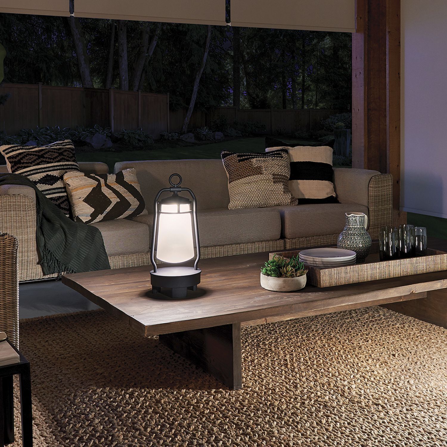 Tragbare LED Außenleuchte Smart Home mit Lautsprecher