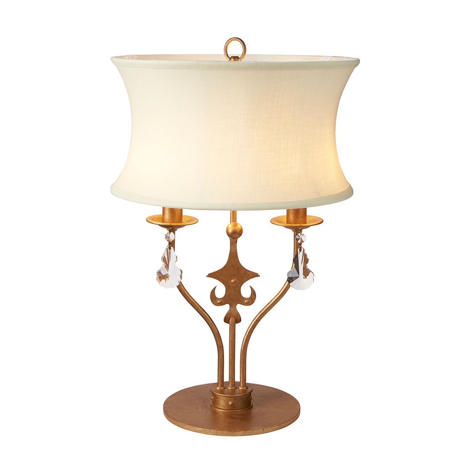 Tischlampe CAMELOT 10 Gold Ø36cm H:56cm Lampe