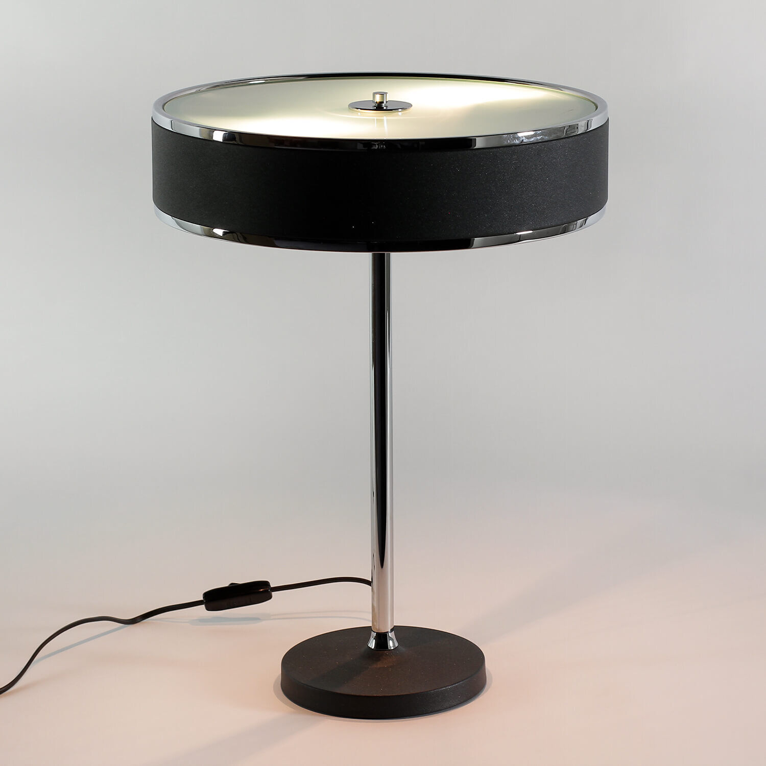 Lampe de table en graphite Ø35cm H:47cm Lampe LORSAN Lampe, Tischlampe