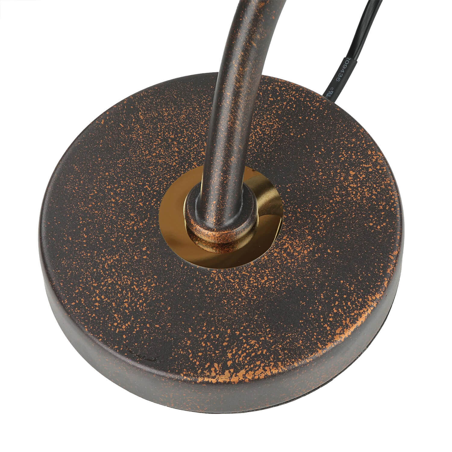 LED Tischlampe Modern Rostbraun Floral GORI Bronze, Elektrisches Gerät, Mikrophon