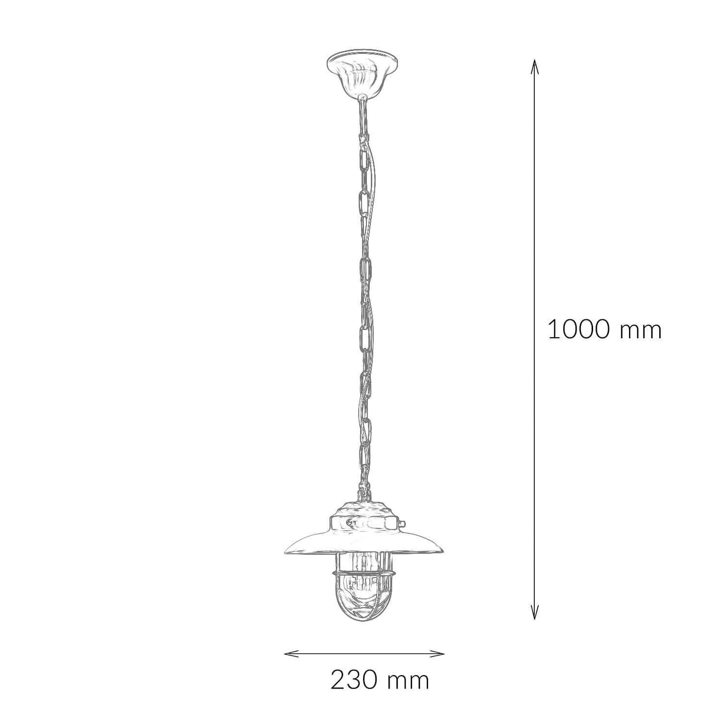 Wetterfeste Hängelampe KAVALA Messing Maritim IP54 Lampe
