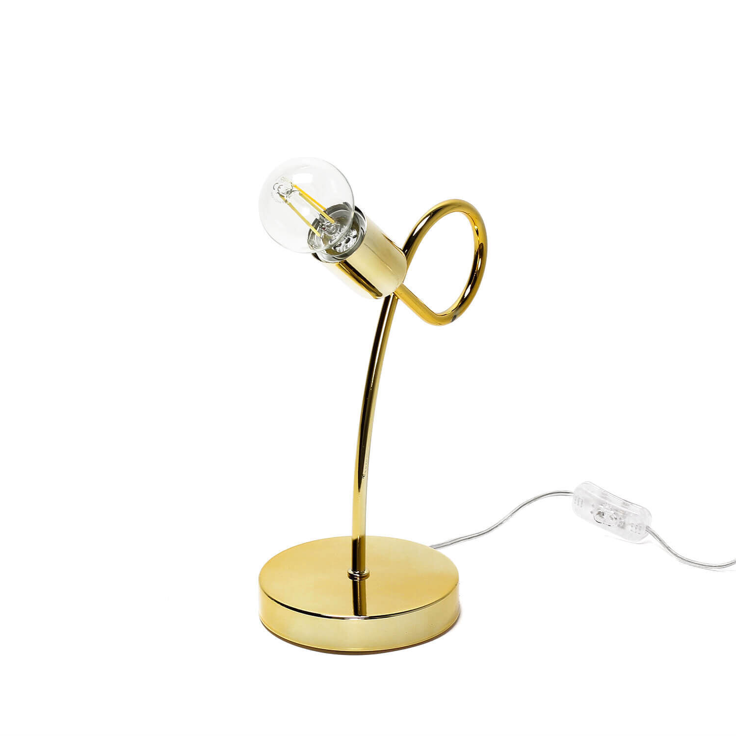 Tischlampe in Gold H:32cm Metall Modern MADALYNN