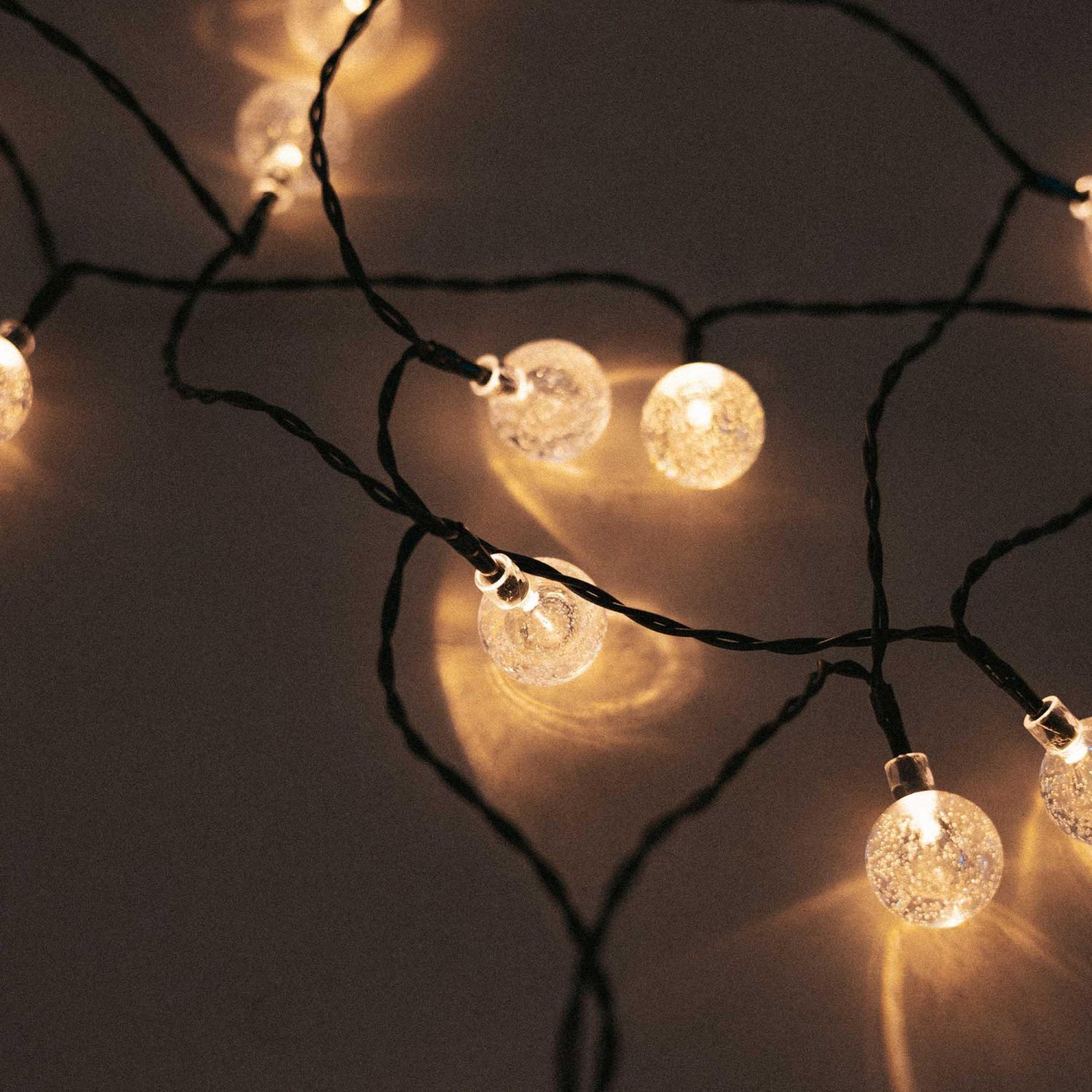 Guirlande lumineuse LED extérieure solaire IP44 266,6 cm de long 1800 K Beleuchtung, Leuchter, Lampe, Licht