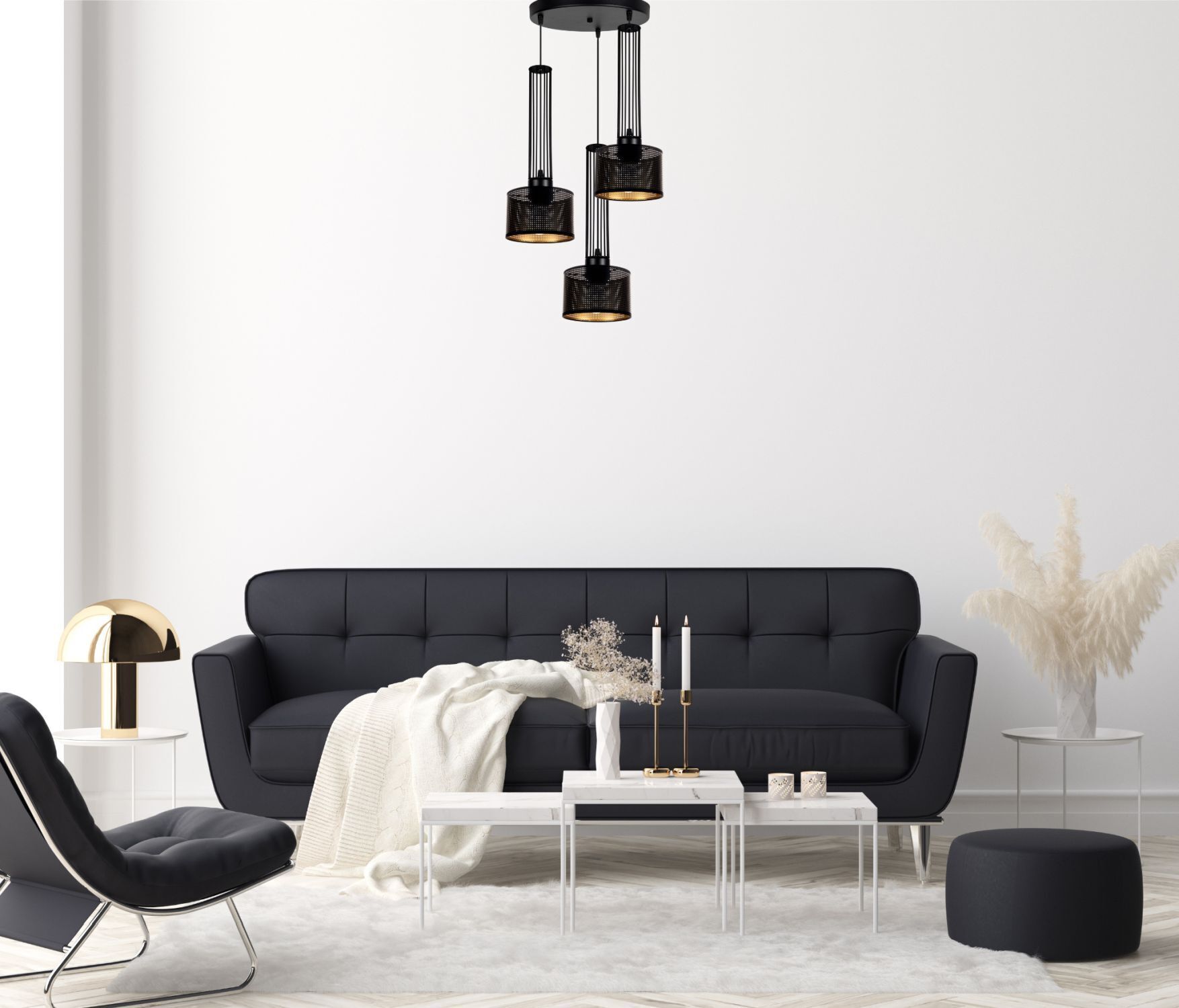 Moebel, Wohnzimmer, Couch, Dekoration für Zuhause, Kerze