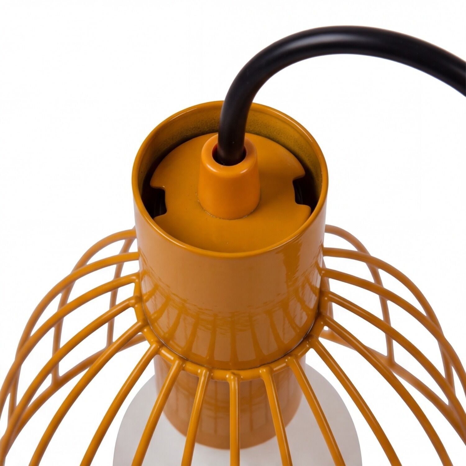 spots-kinderzimmerlampe-wohnzimmerbeleuchtung-navik-1x-e27-bis-40w-ockergelb-metall-fuer-wohnzimmer-kinderzimmer-bad-le128991-04 lampe, hängend, orange, draht, körbchen