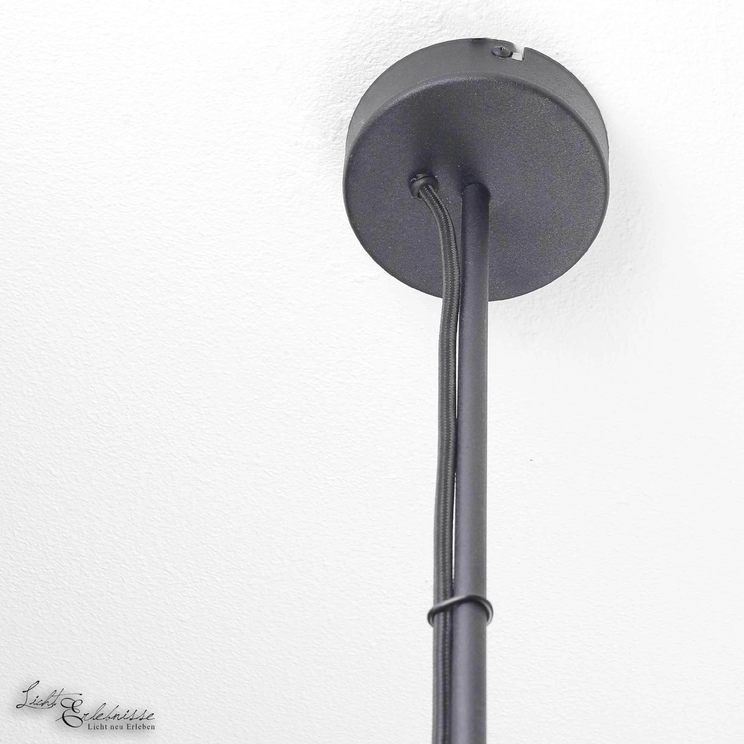 Große Deckenlampe Schwarz Gold VIPER flexibel 170cm Drinnen