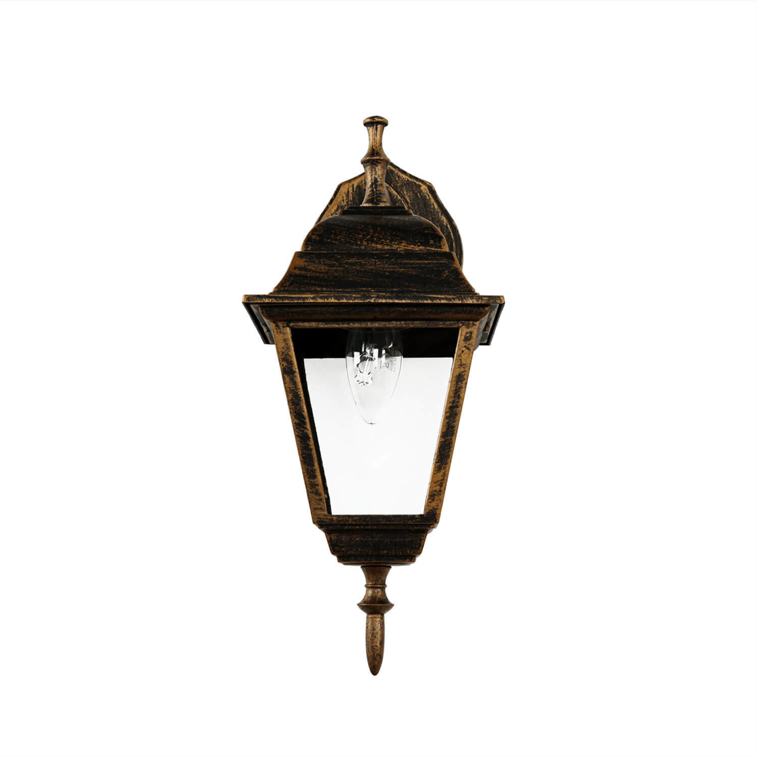 Applique murale extérieure rustique noire cuivre TIROL Lampe, Leuchte