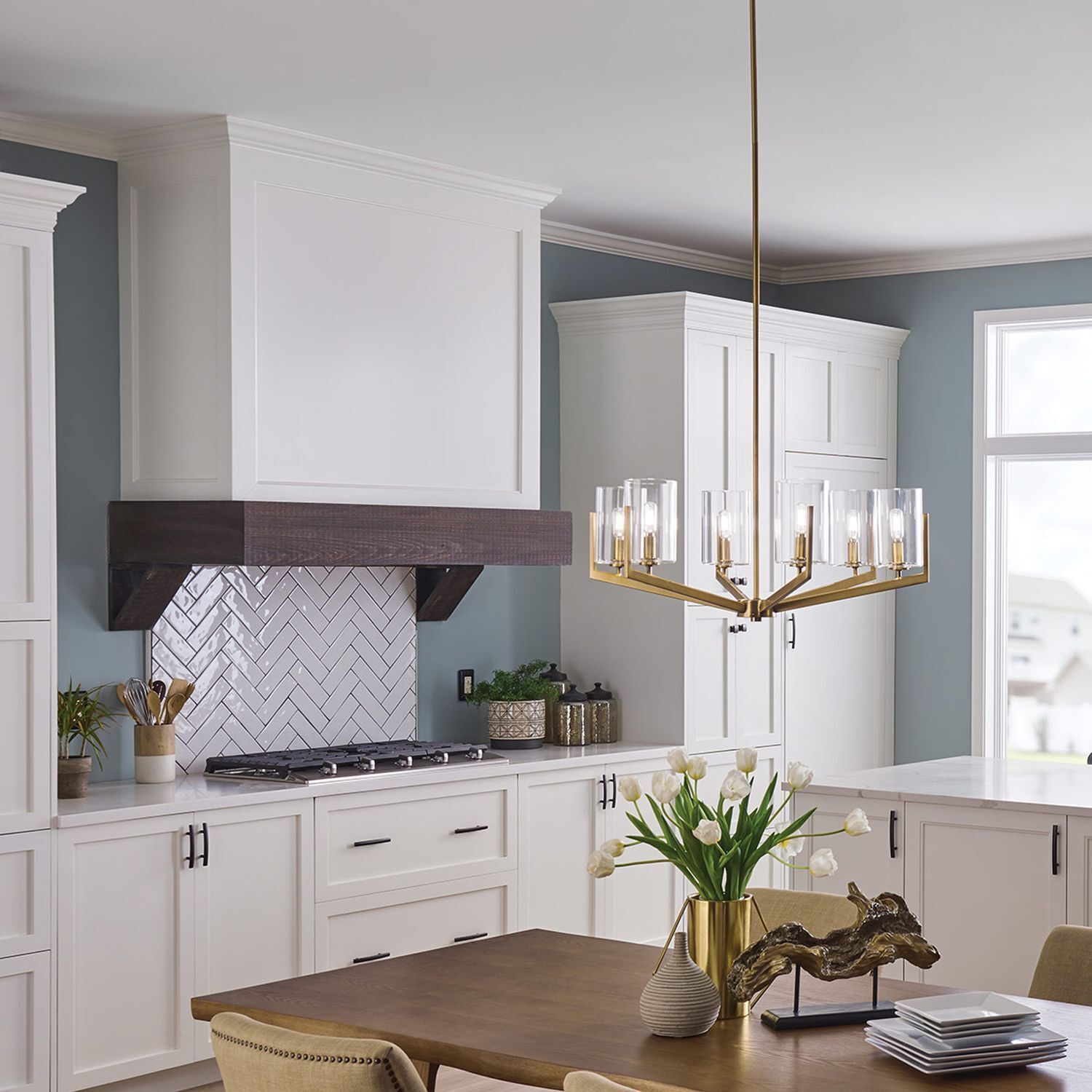 Drinnen, Innenarchitektur, Küche, Esszimmer, Kochfeld