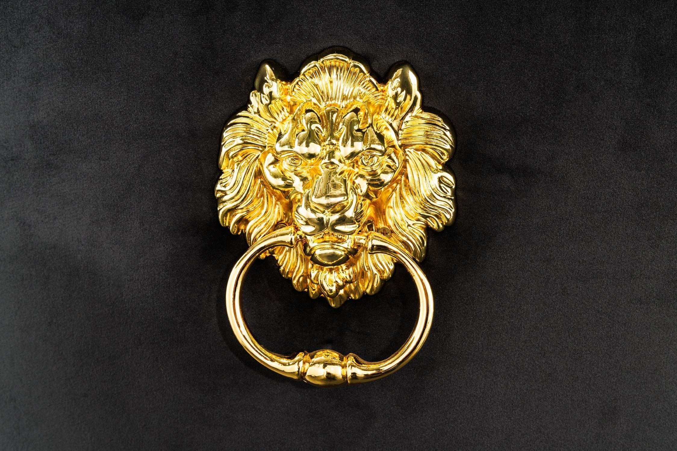 Chaise de salle à manger velours métal avec poignée noir or baroque Gold, Griff, Zubehör, Medaillon, Anhänger