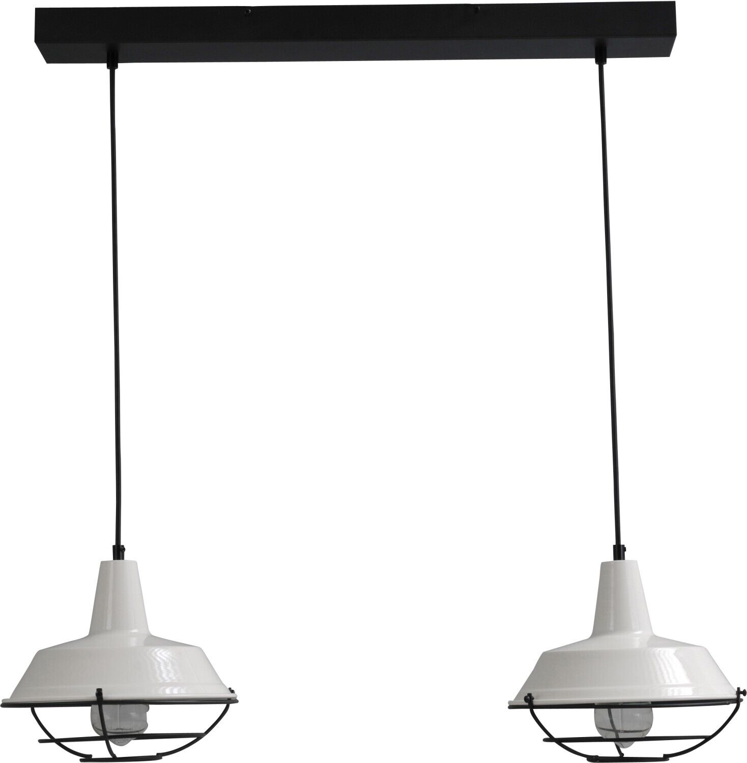 Lampe à suspendre noire 2flmg