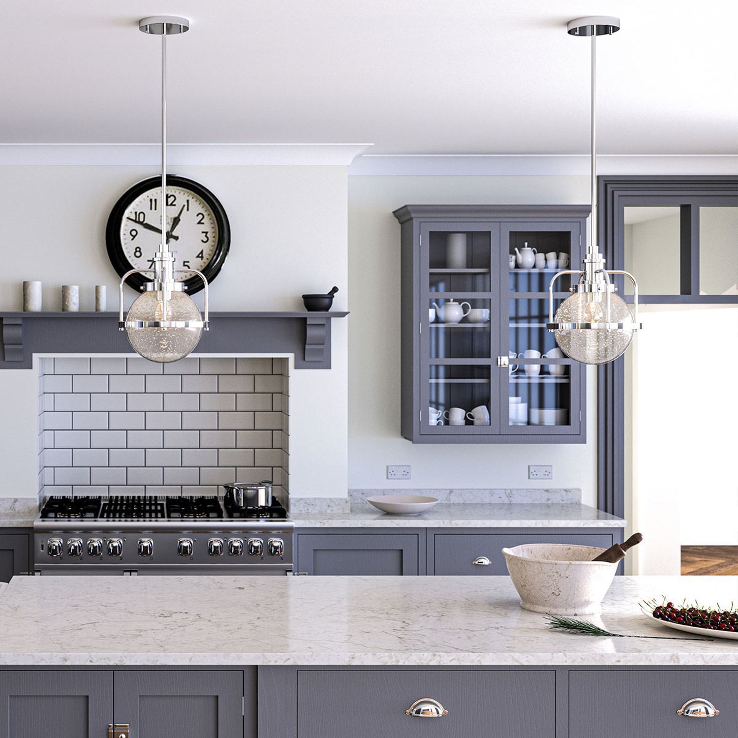 Drinnen, Küche, Lampe, Tasse, Innenarchitektur