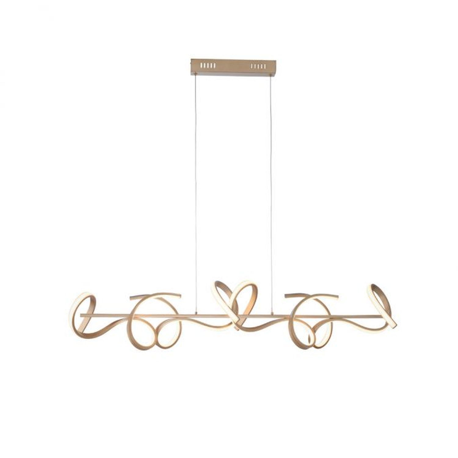 LED Pendelleuchte dimmbar 10 W 3000 K in Messing matt Leuchter, Lampe