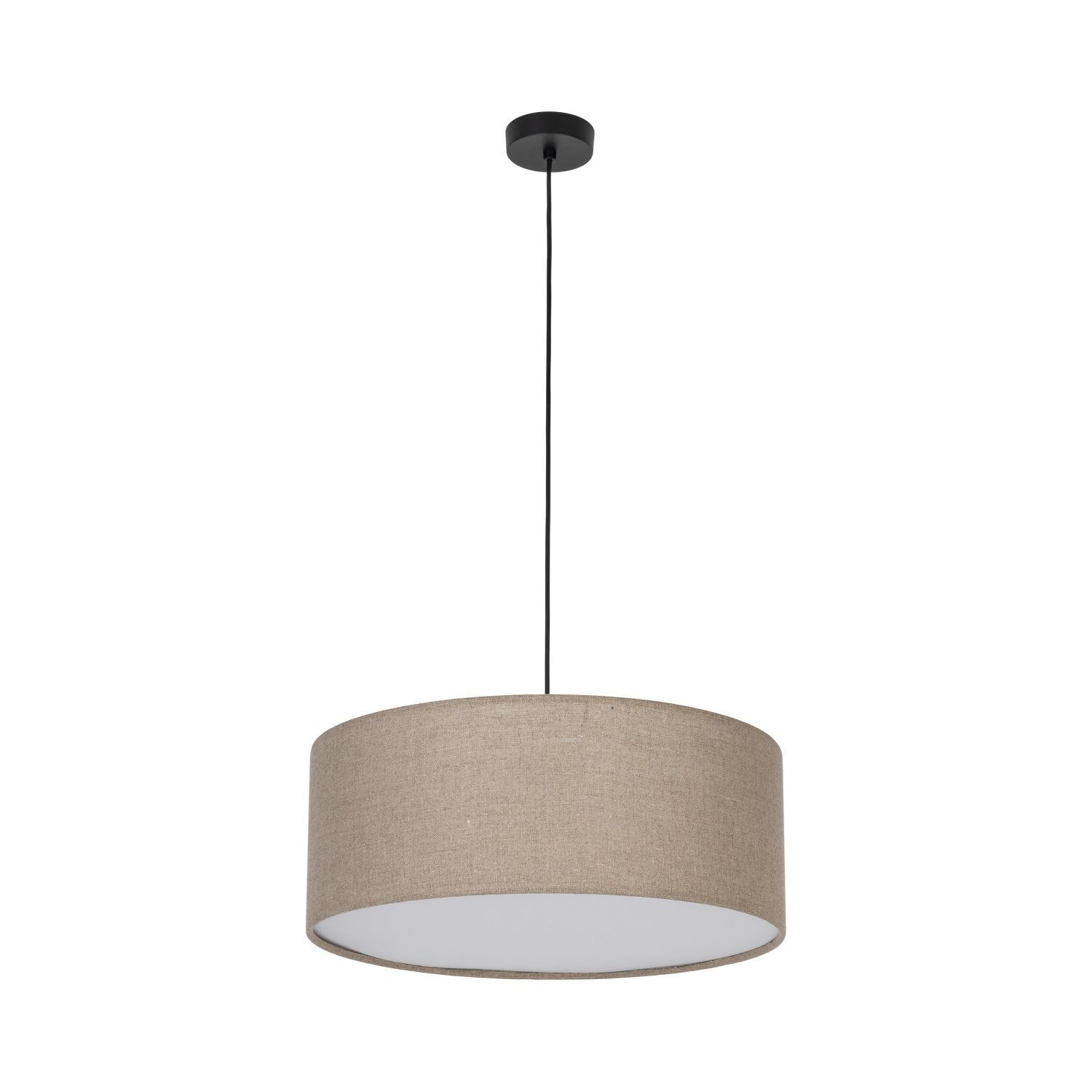 Suspension ronde Ø 50 cm H : max. 110 cm Jute 3x E27 Moderne Lampe, Deckenleuchte, Kronleuchter