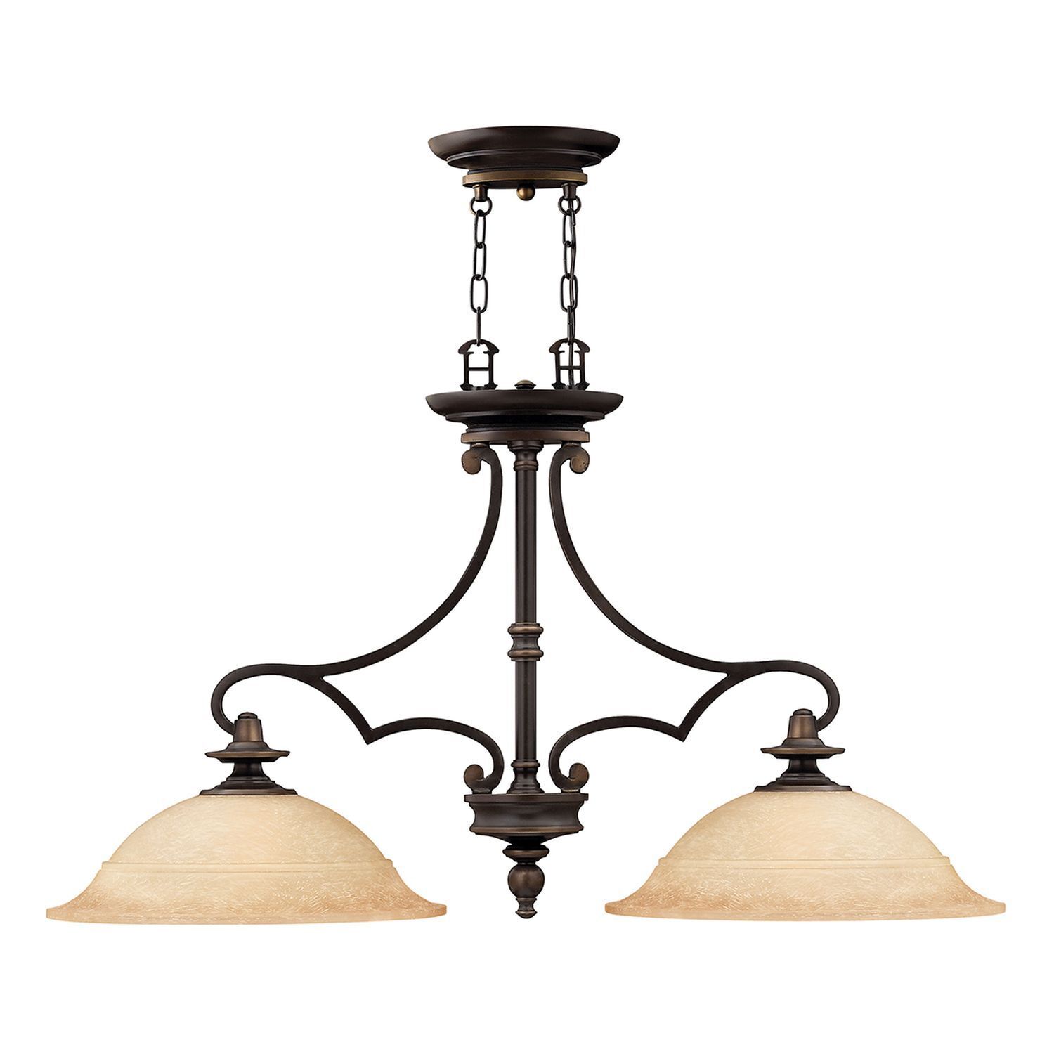 Pendelleuchte ANABELL 9 Bronze 2x27 kürzbar Lampe