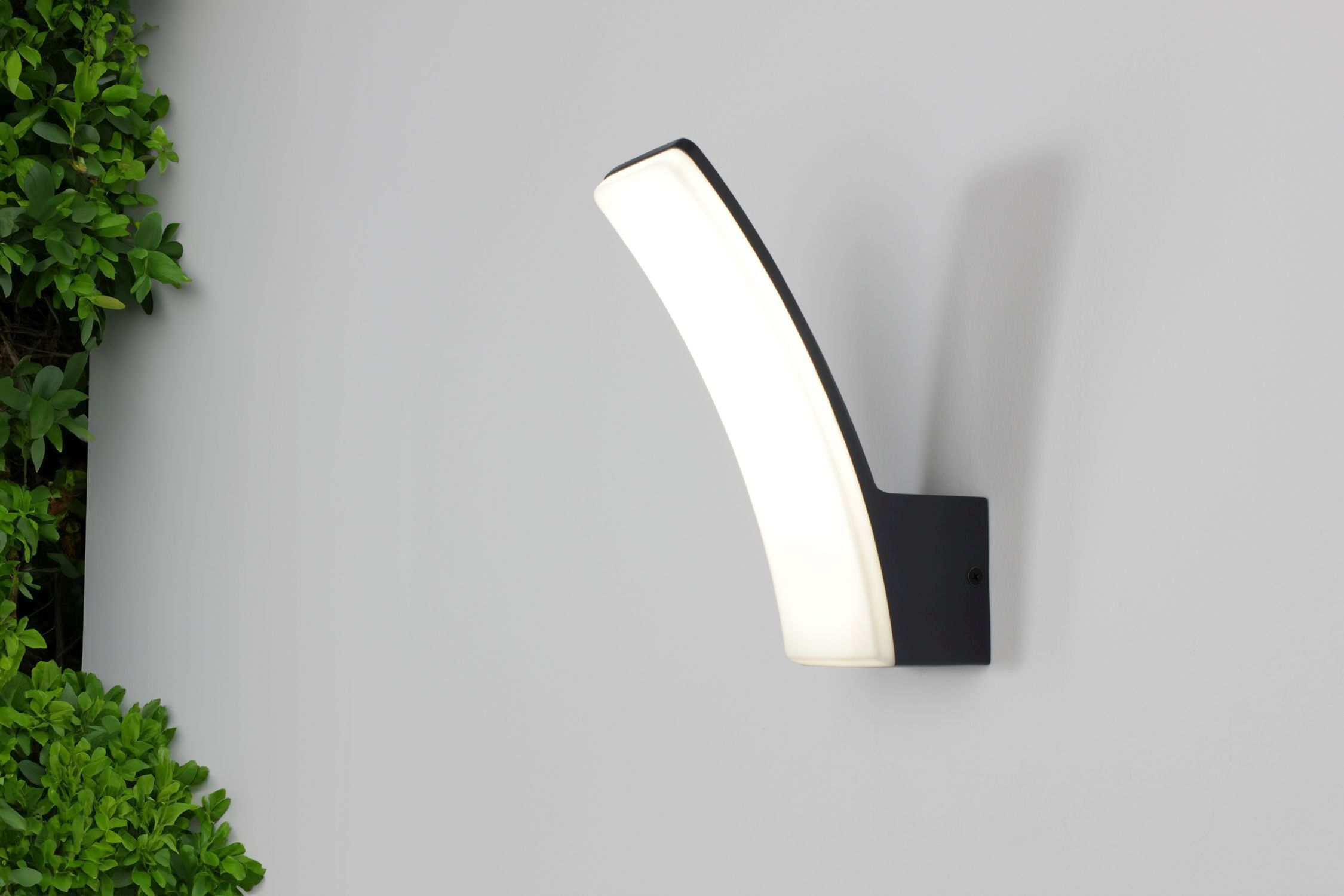 Applique murale extérieure LED à faible éblouissement H:20,4 cm IP44 Anthracite