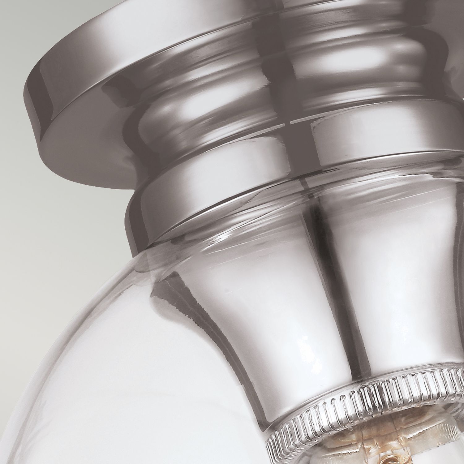Deckenlampe Glas Metall Kugelschirm Ø22cm E27 FINYA