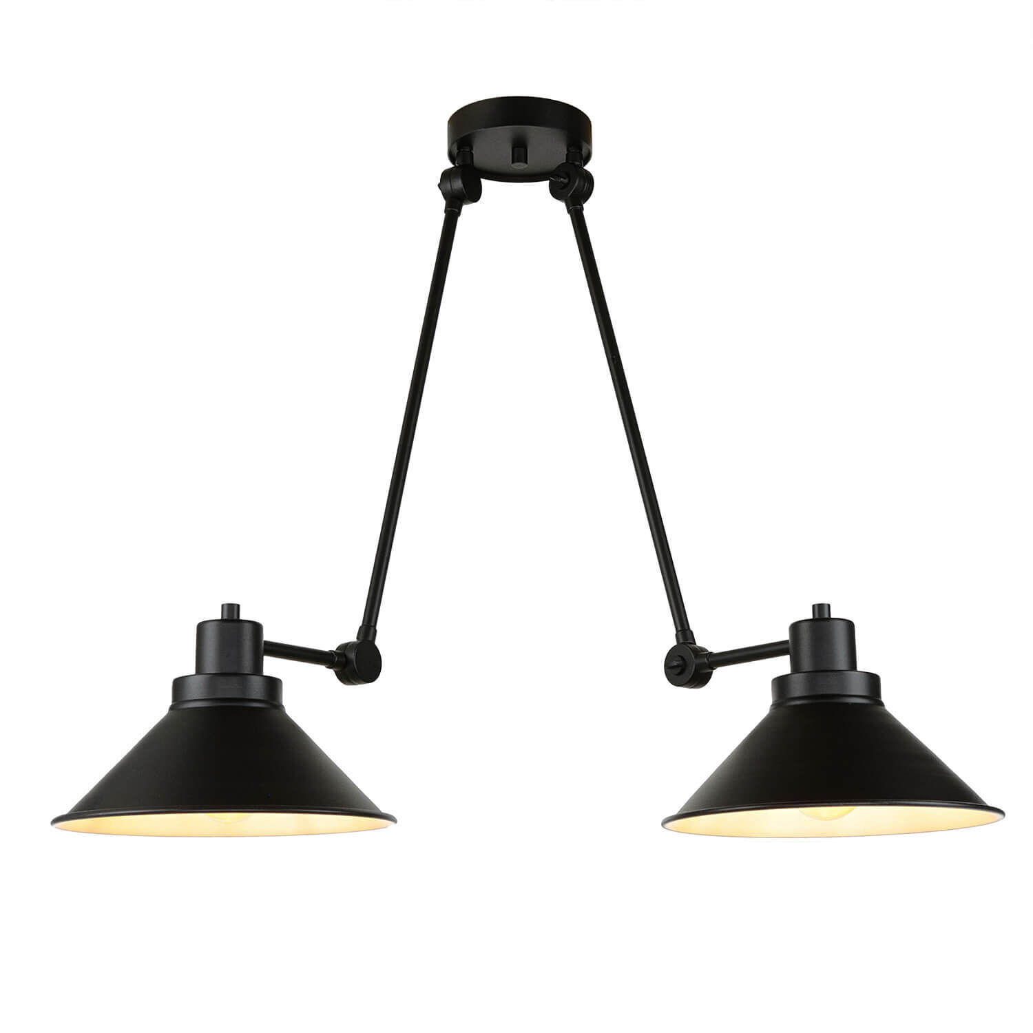 Plafonnier noir 61-152cm SIMONA Bureau Lampe