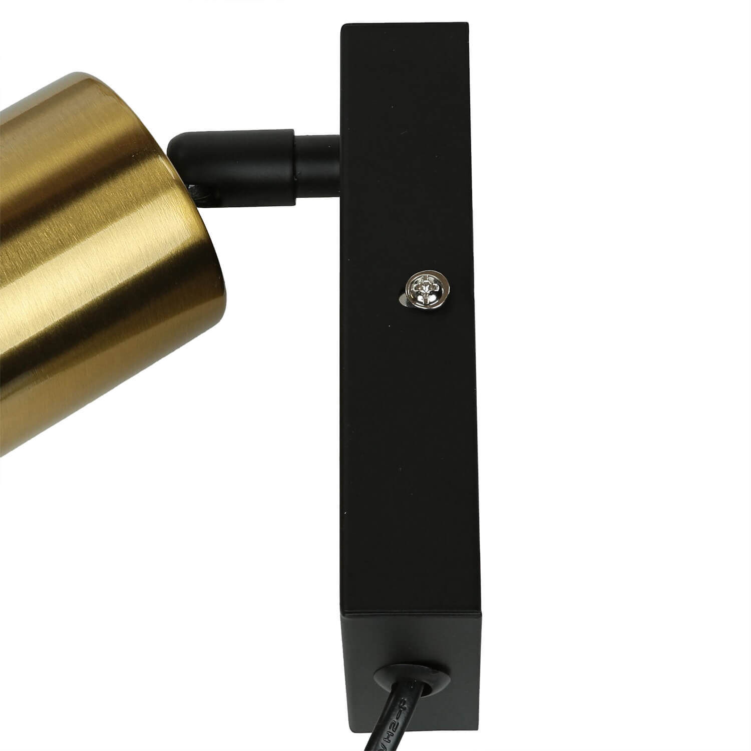 Wandleuchte, Bodeneinbau, Goldfarbig, Messing, LED-Beleuchtung