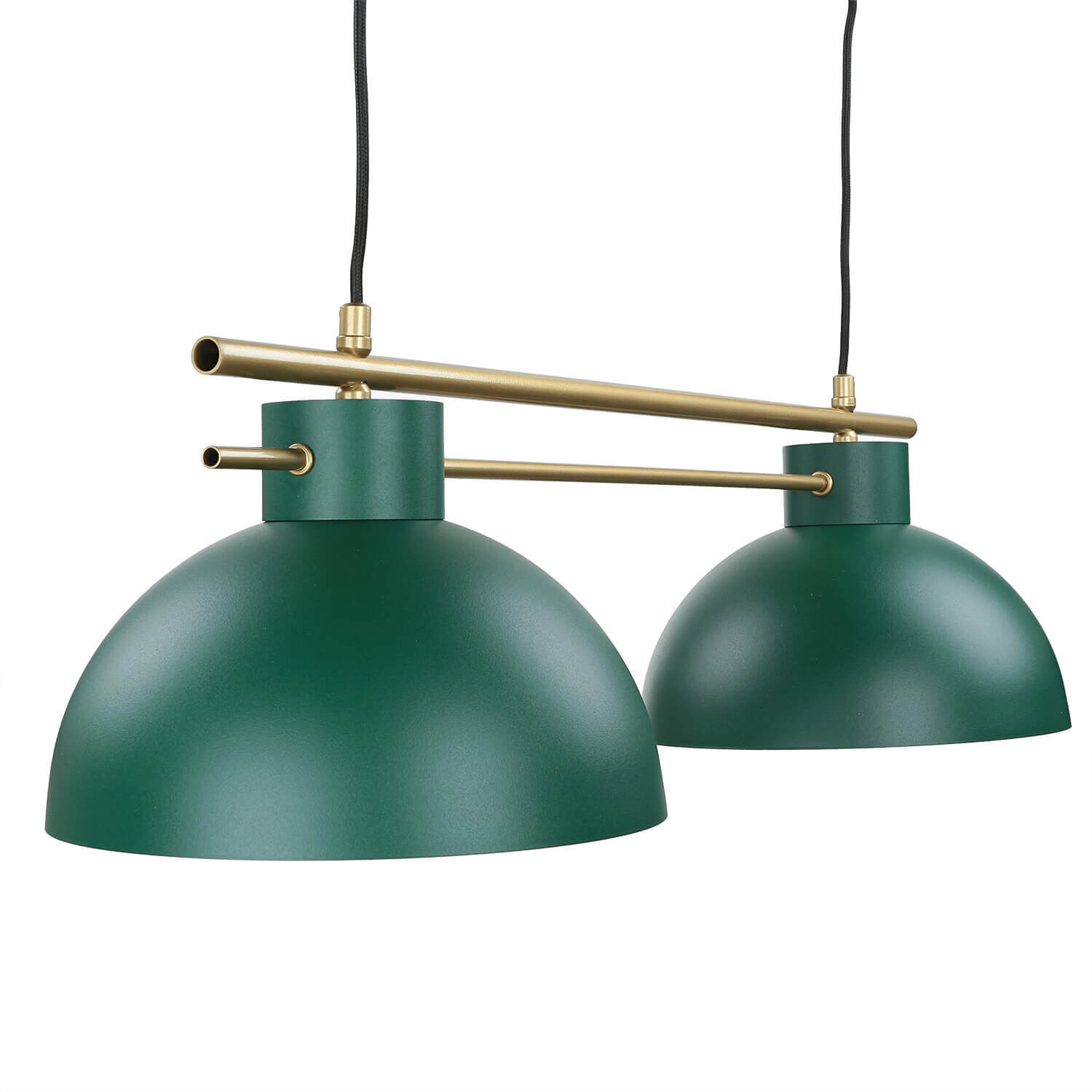 Elegante Pendelleuchte Dunkelgrün Gold E27 85,5 cm Lampe, Leuchte