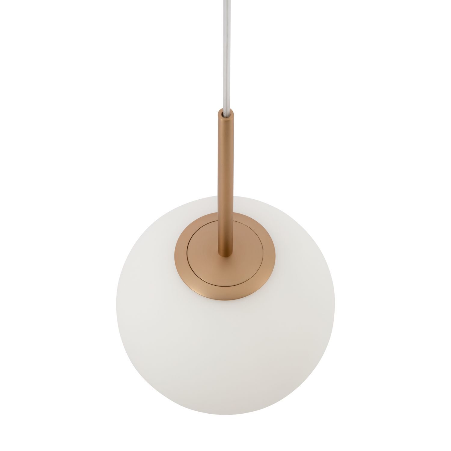 Lampe à suspendre métal verre D : 20 cm rond H : max. 180 cm