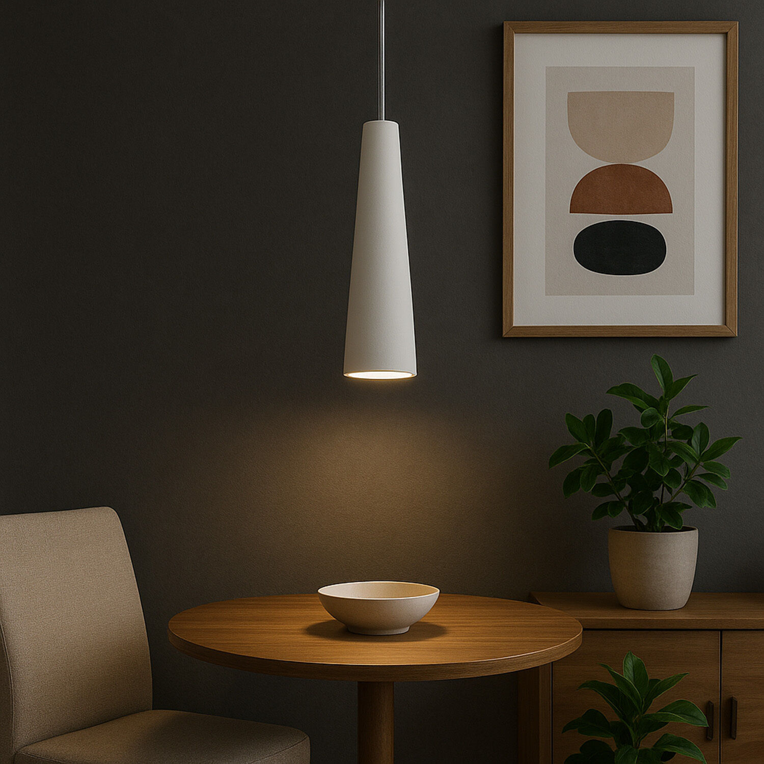 Lampe, Pflanze, Tabelle, Esstisch, Topfpflanze