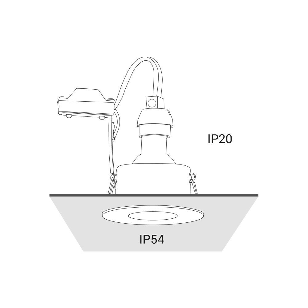 Spot encastré noir en aluminium Ø8,3cm rond extérieur