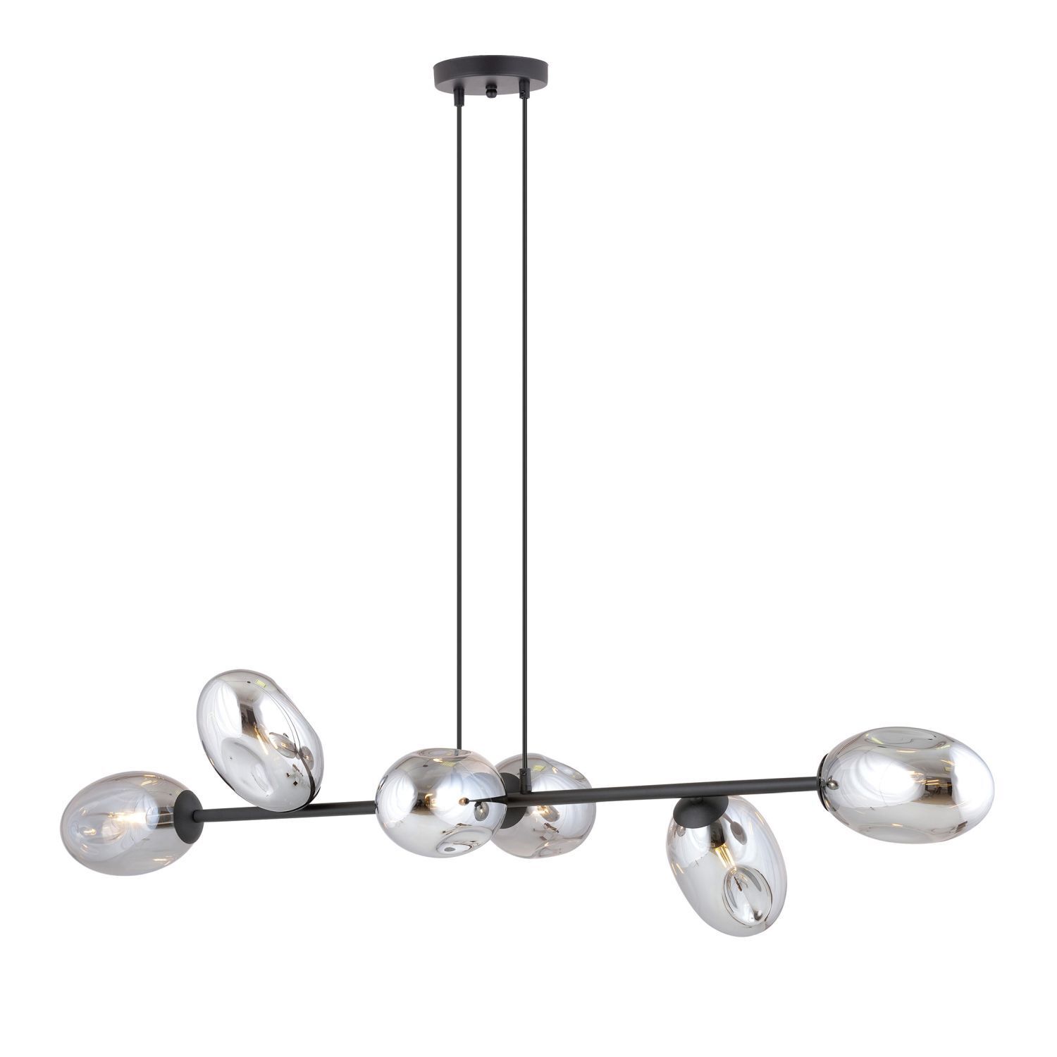 Lampe à suspendre verre fumé réglable 120 cm de long