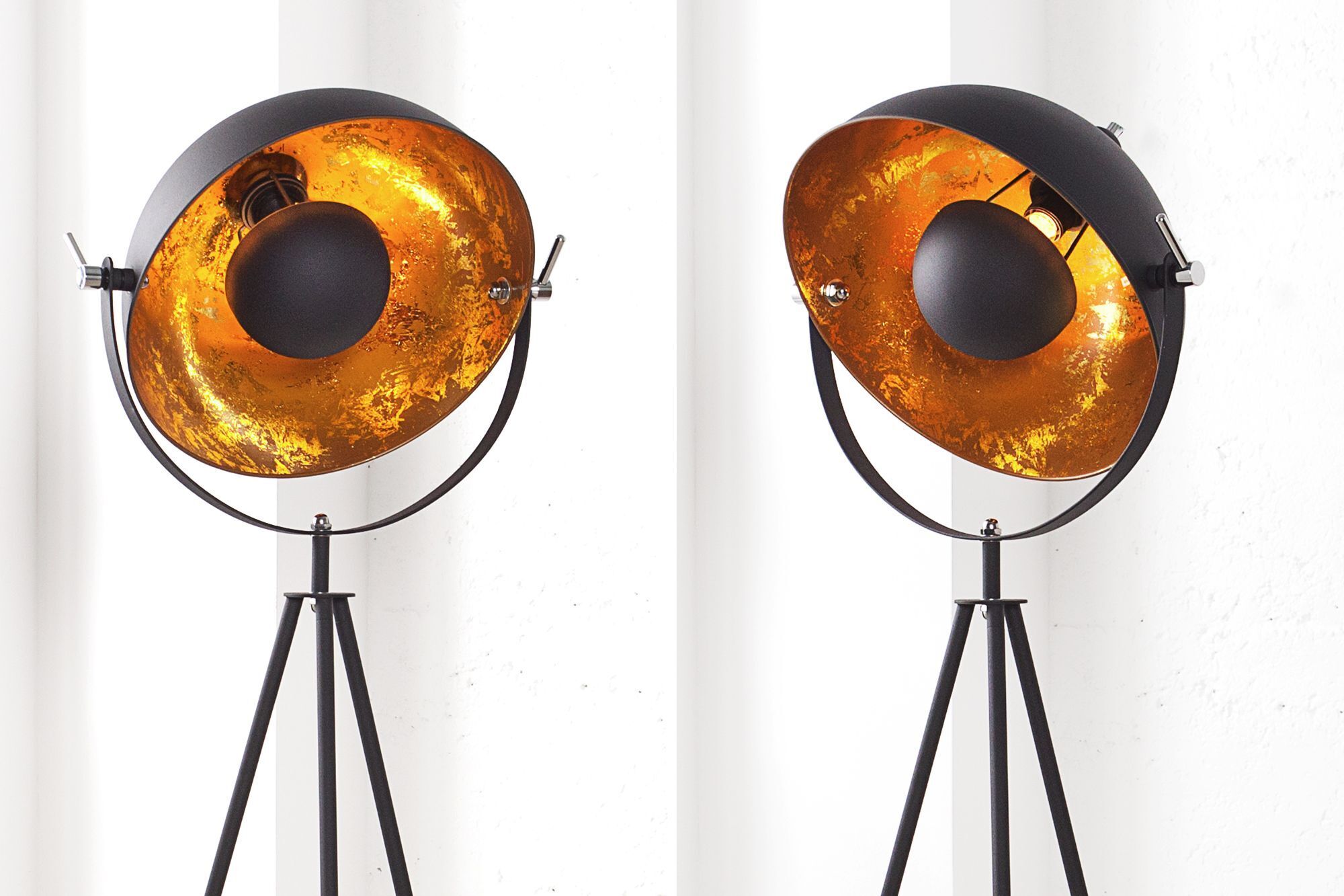 Außergewöhnlich Stehleuchte Retro 140cm Dreibein Beleuchtung, Lampe, Stativ