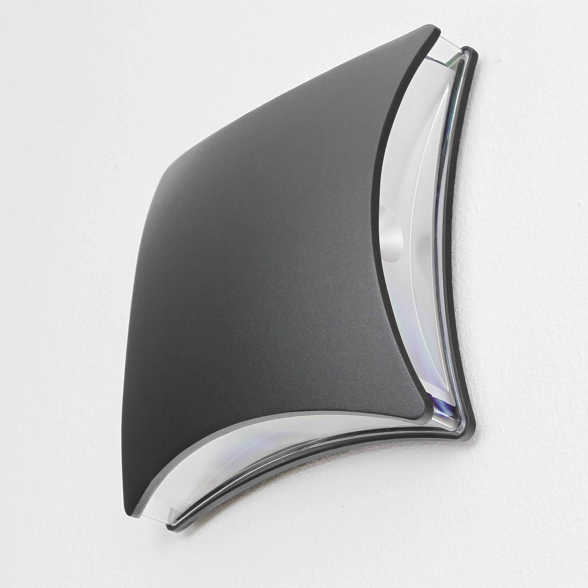 LED Wandlampe außen Schwarz Modern B: 20 cm Zubehor