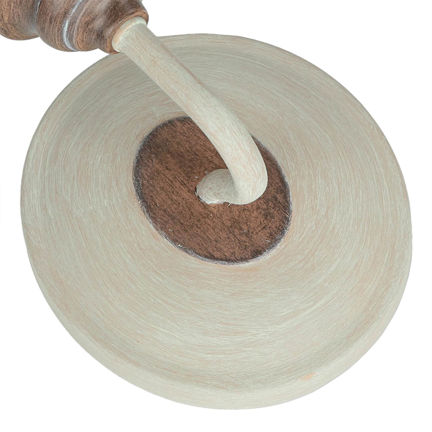 Wandlampe CANDELA 8 Holz Shabby Weiß Kerze Lampe Band