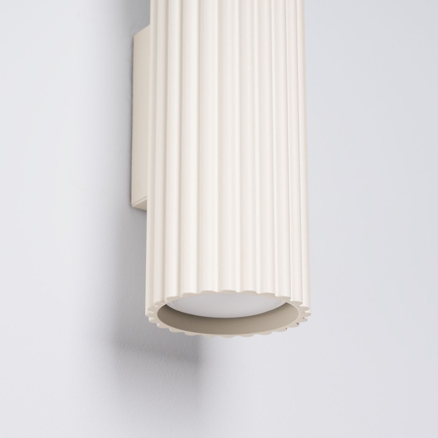 Up Down Applique H : 30 cm Crème GU10 2 flammes oblongues
