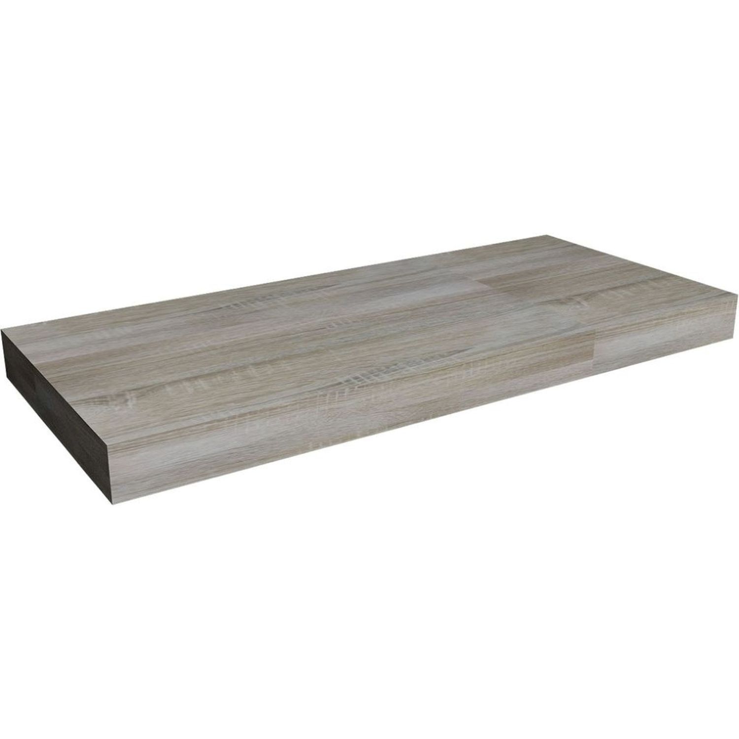 Schweberegal Holz Optik Grau 100 cm MDF Kunststoff Kaffeetisch, Mobiliar, Tabelle, Holz