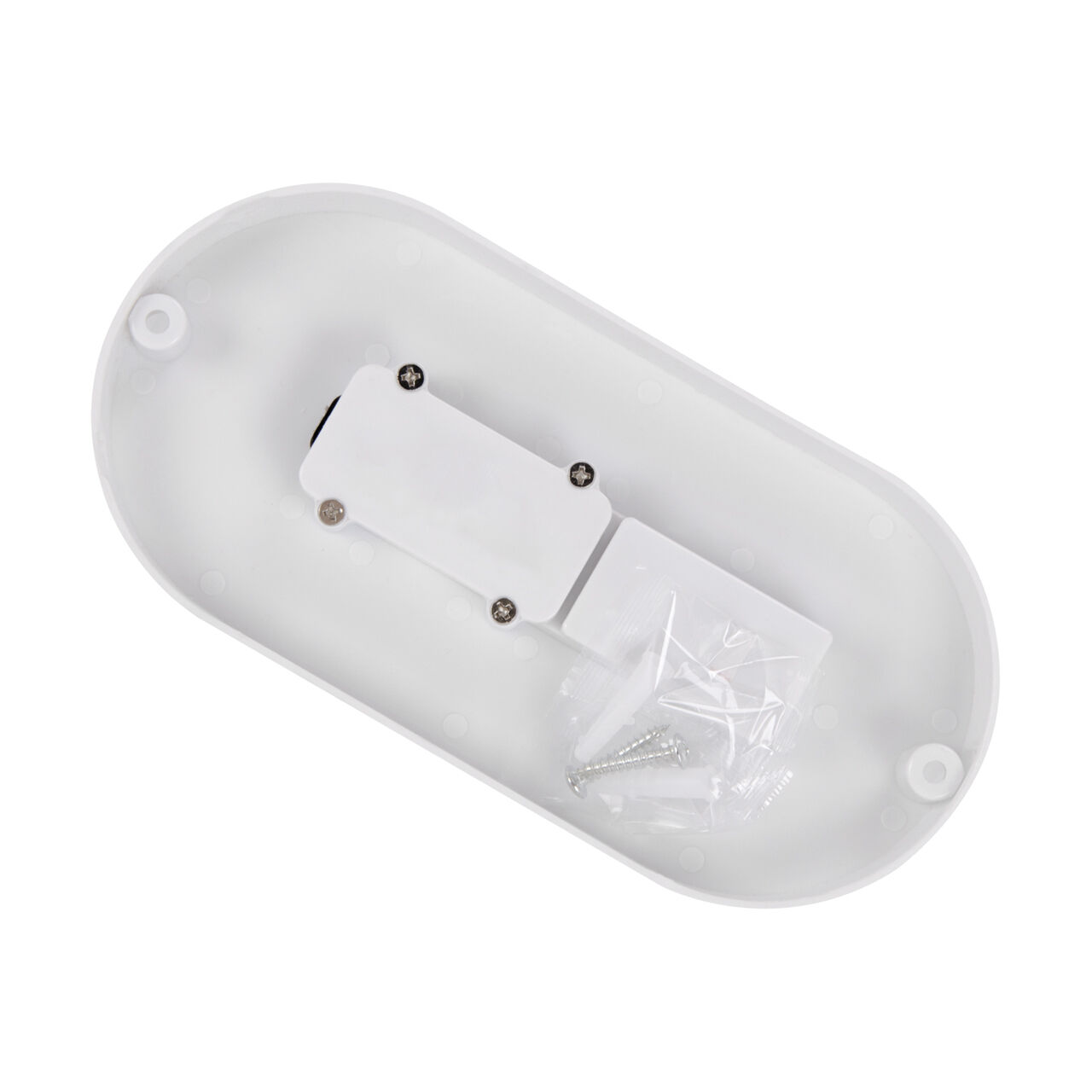Plafonnier LED IP65 blanc ovale à faible éblouissement