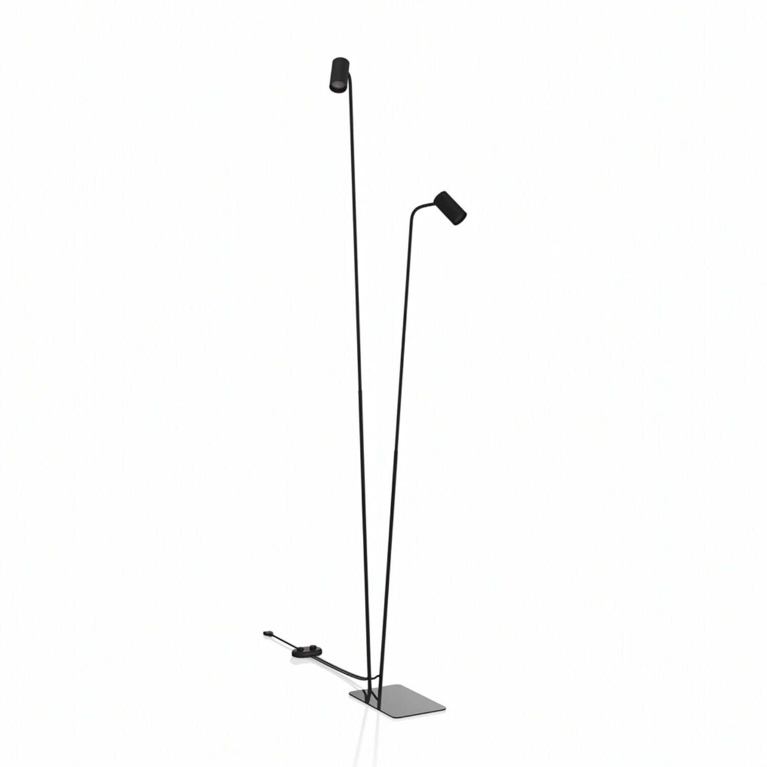 stehlampe-moderne-wohnzimmerbeleuchtung-stehleuchte-wohnzimmer-colene-2x-gu10-bis-10-w-schwarz-mit-schalter-modern-no7708-01 Stehleuchte, Lichtstange, Schwarz, Standleuchte, Lampenfuß