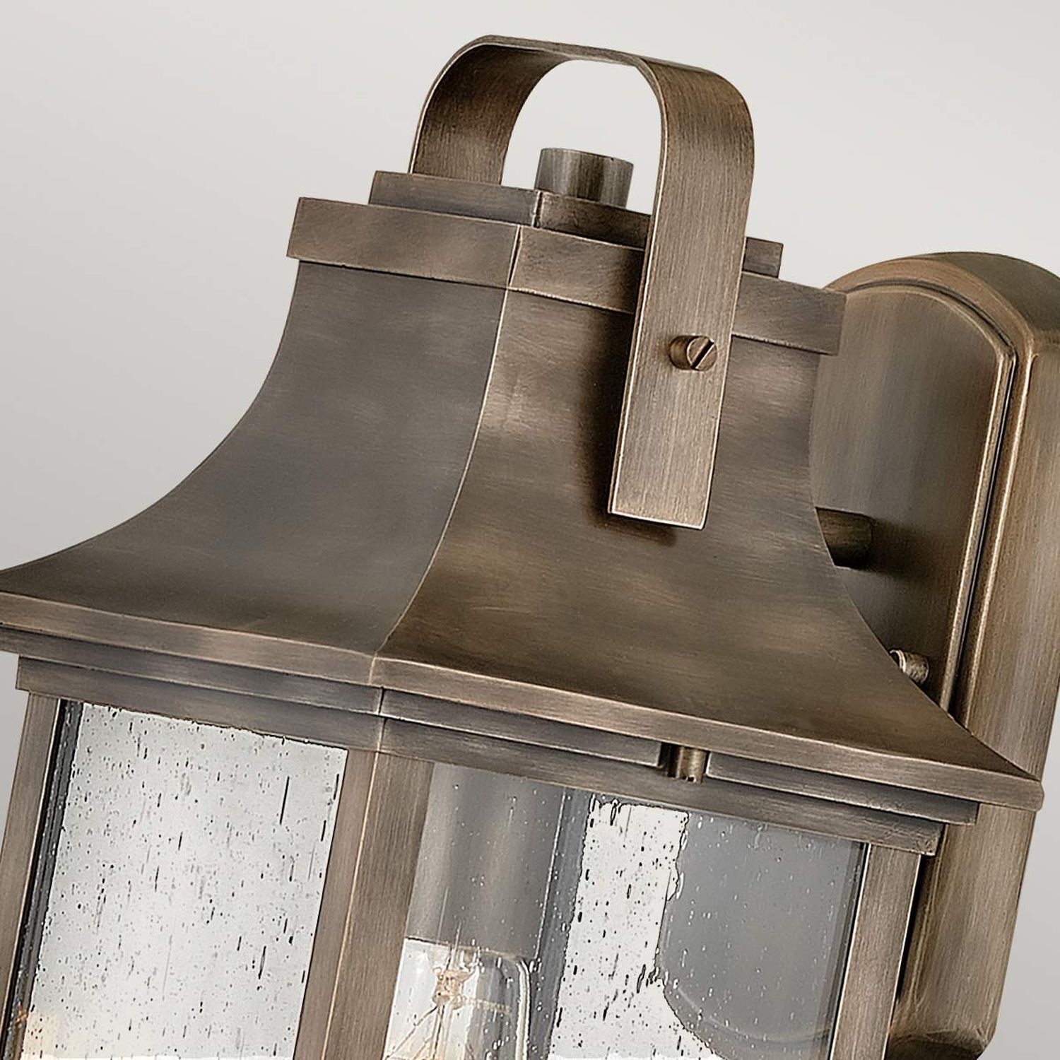 Wandlampe außen E27 IP44 H: 34,9 cm in Bronze Vintage