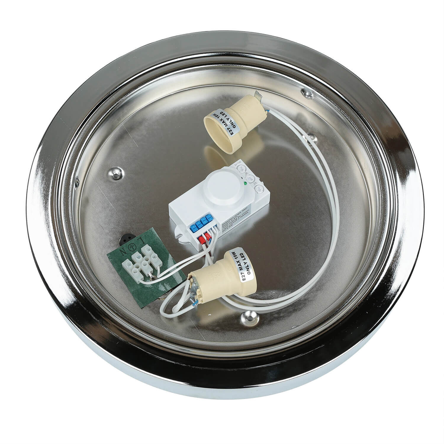 Deckenleuchte Chrom Bad Wohnzimmer Lampe MONI Deckenleuchte Chrom Bad Wohnzimmer Lampe MONI