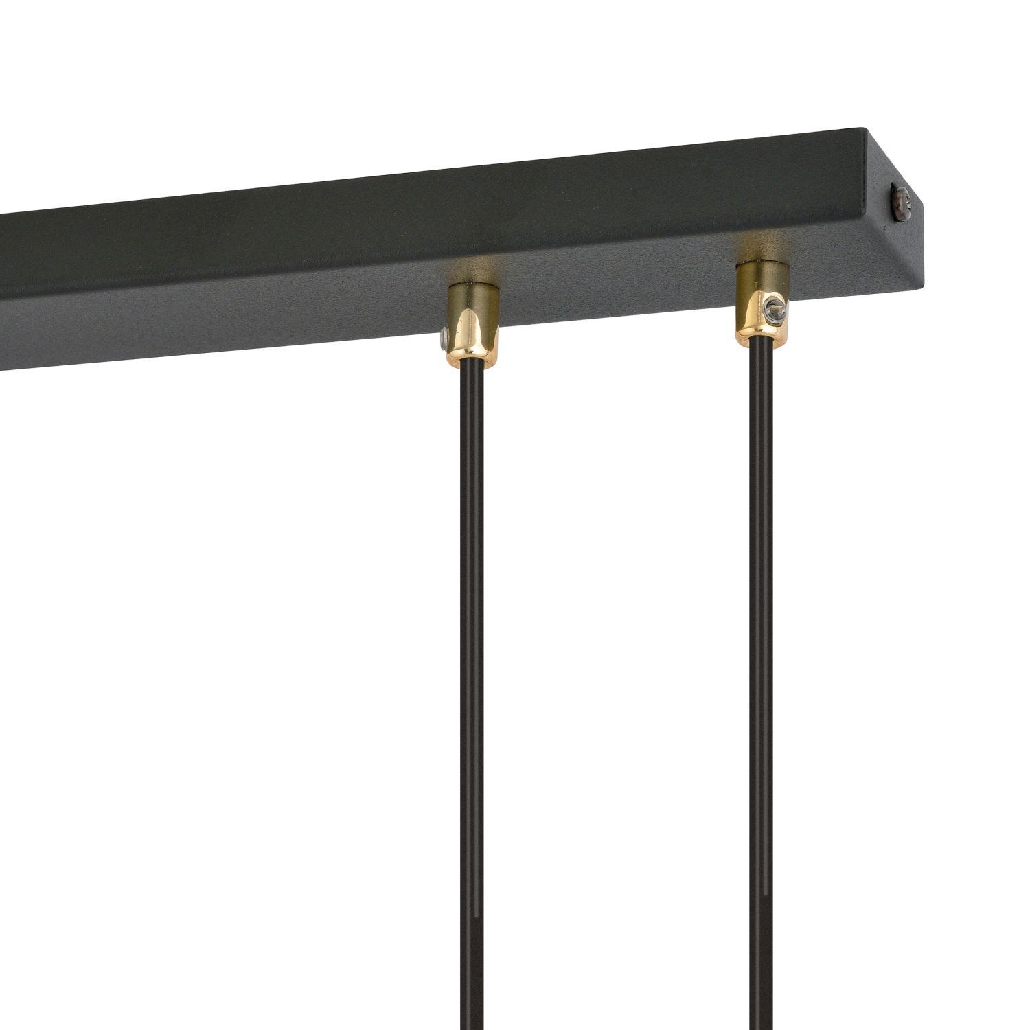 Hängeleuchte 4-flammig E14 Glas Metall B: 92 cm Schwarz Gold Beleuchtung, Leuchte, Elektronik, Bildschirm