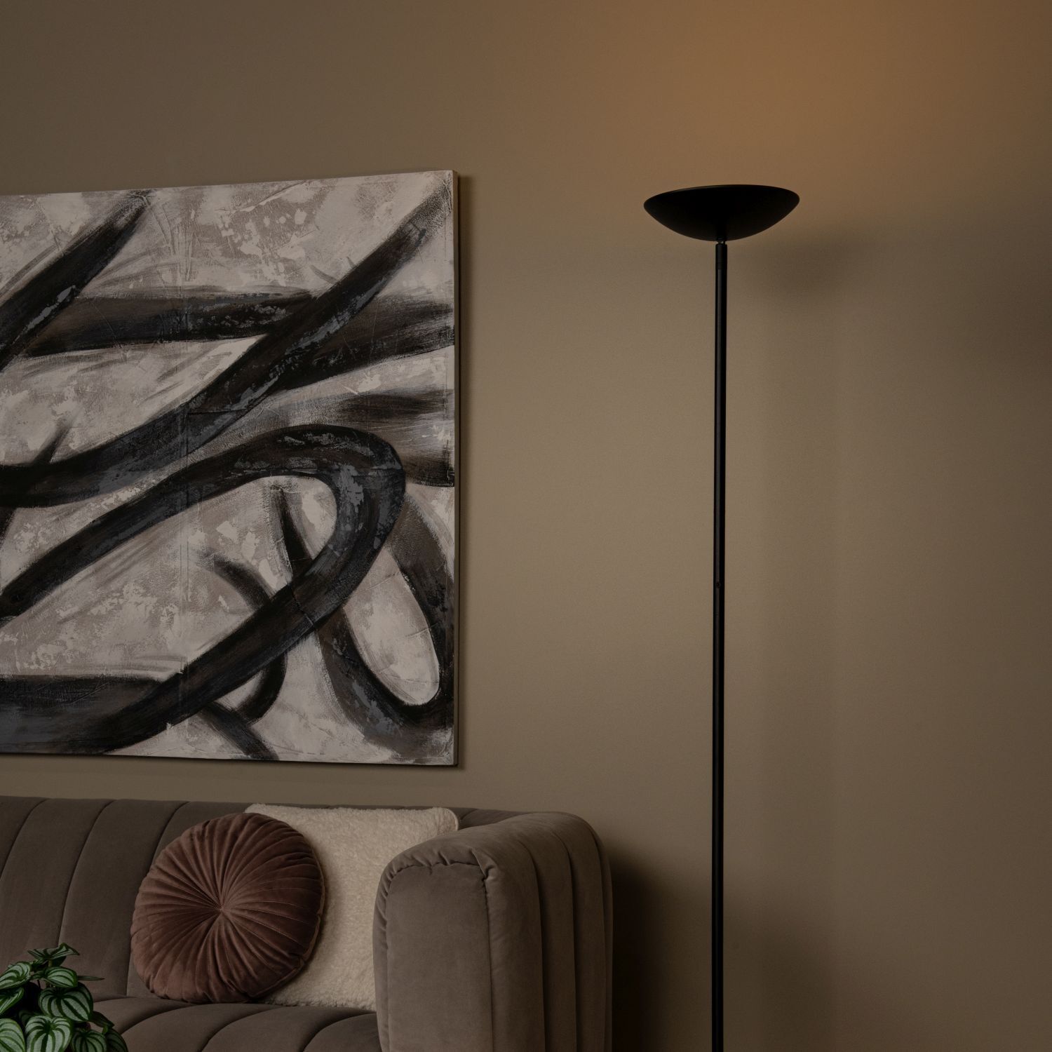 Lampe, Kunst, Malerei, Stehlampe