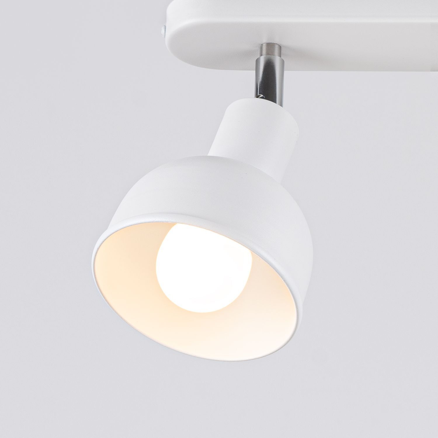 Deckenlampe, Spotlight, Weiß, Metall, Lampenschirm