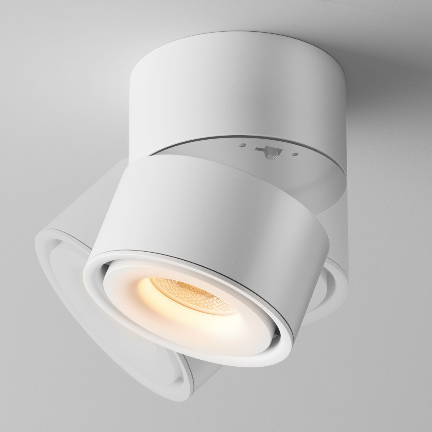 LED Deckenspot schwenkbar Metall Weiß L:10 cm 3000 K Spotlight, Deckenleuchte, Einbauspot, Verstellbar, Weiß