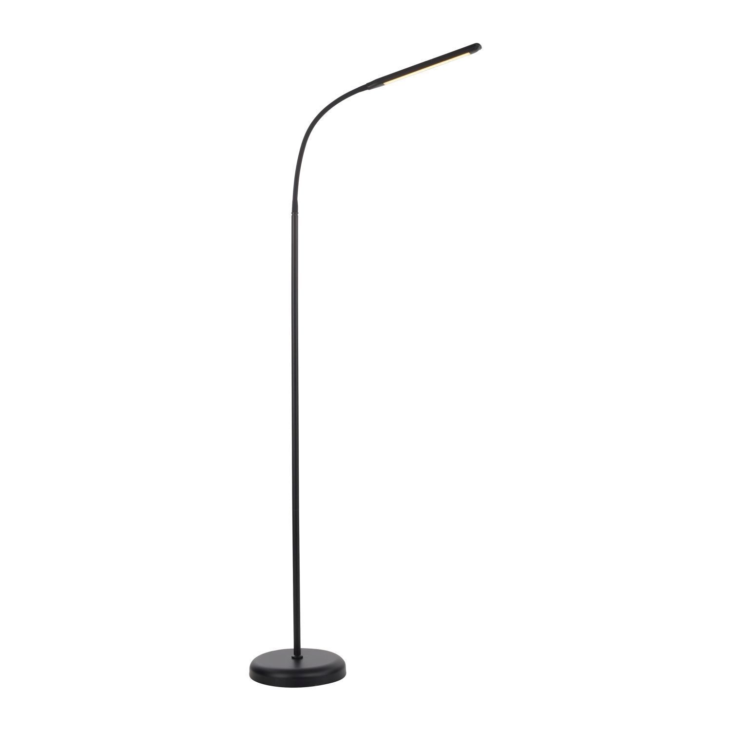 Lampadaire LED Métal Noir Touch 125 cm réglable