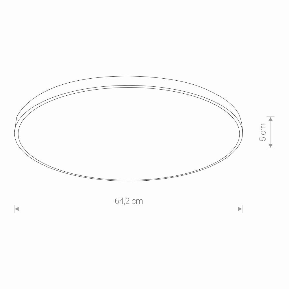 Plafonnier LED moderne en métal IP44 4000K à faible éblouissement