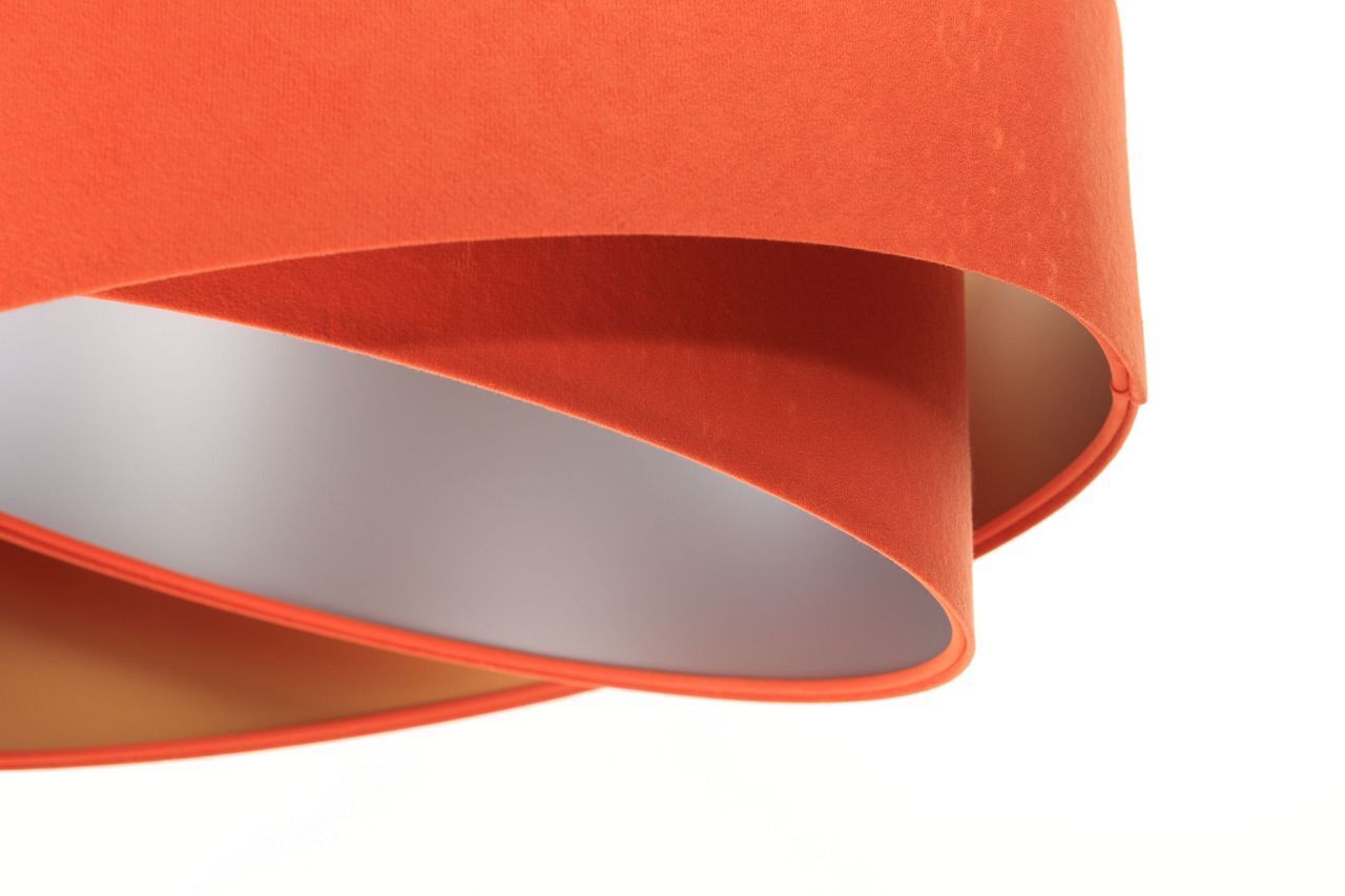 Suspension Orange Or Argent E27 ronde Ø 50 cm