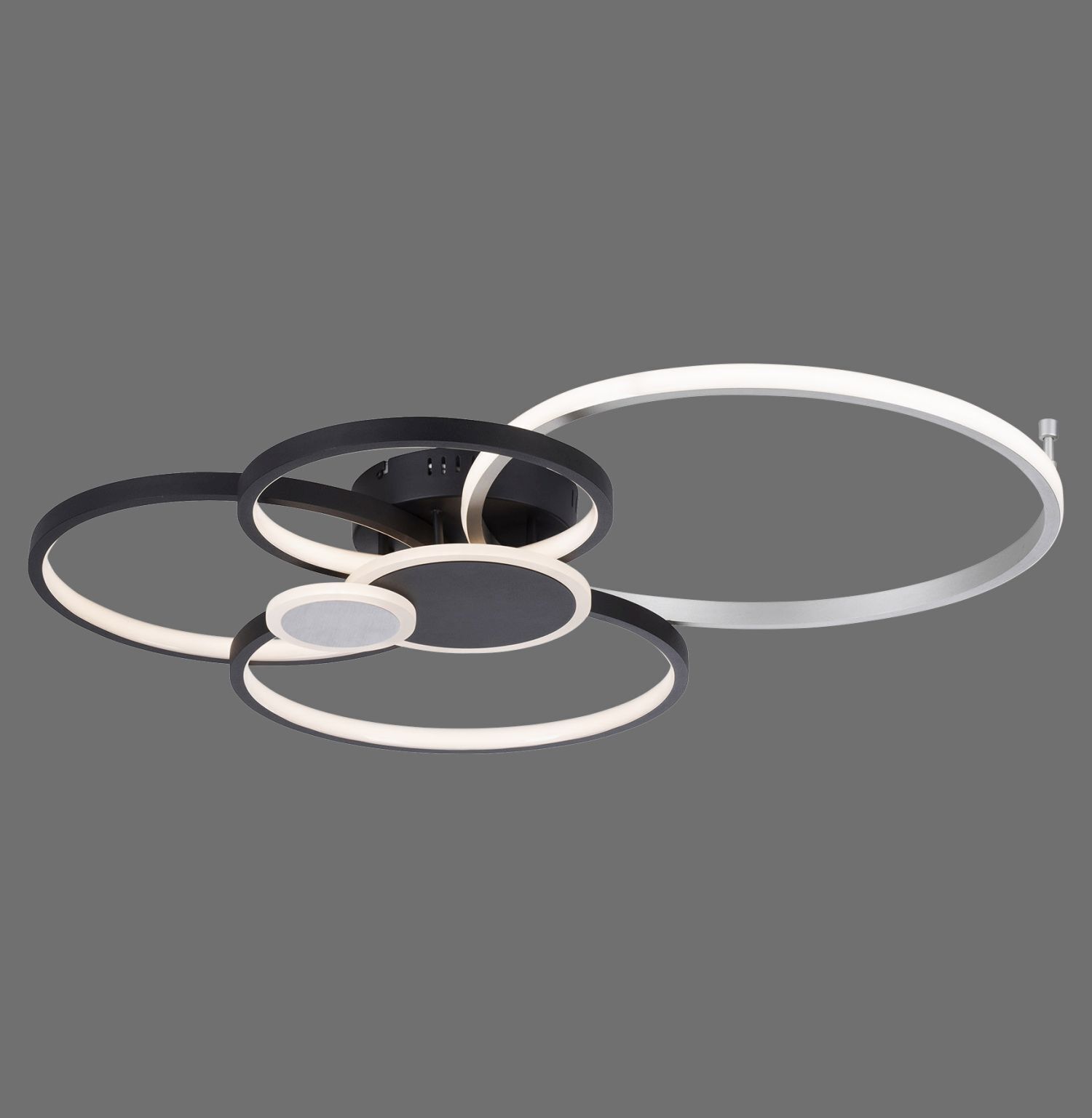 Lampe de plafonnier LED Noir Aluminium Métal L:85 cm 35 W