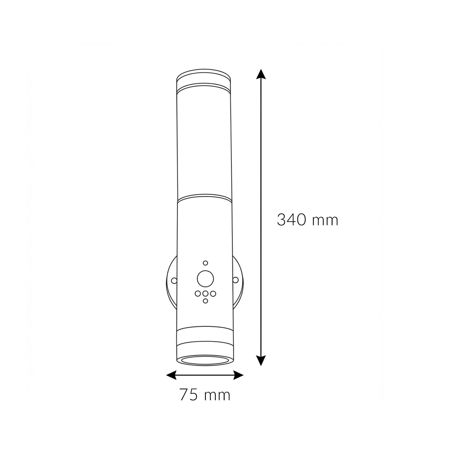 teleskop, handgehalten, 75mm-durchmesser, 340mm-länge, Sucher
