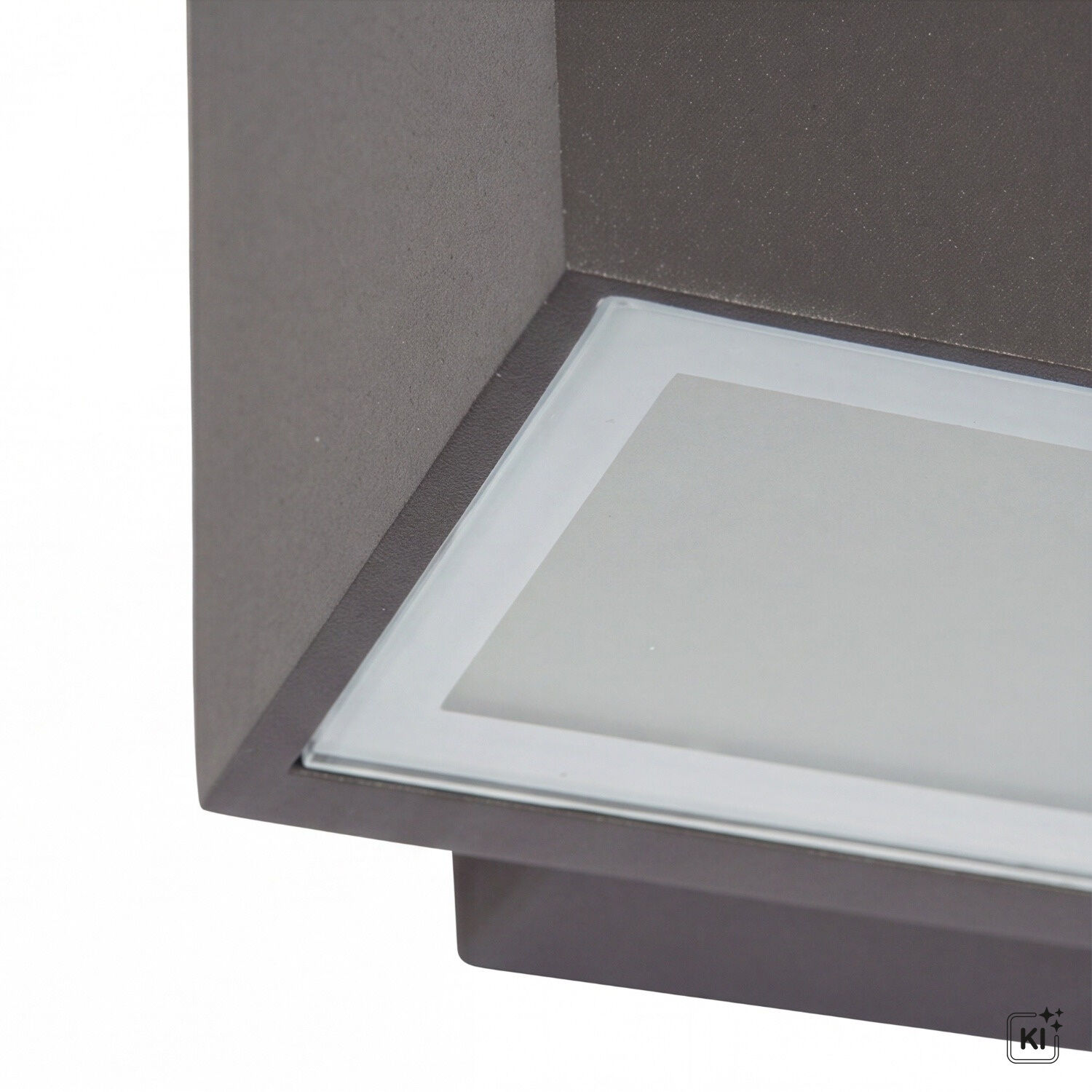 le51651-wandlampe-terrasse-garten-aussen-metall-glas-matt-modern-anthrazit-06 LED, Küchenleuchte, Einbaupanel, Metall, Glas